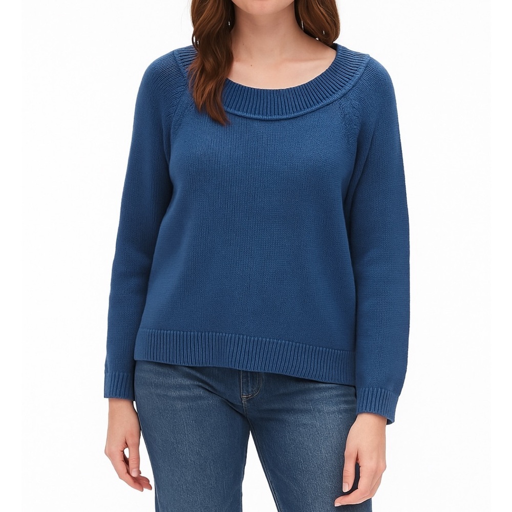 J. Crew Classic Blue Crew Neck Sweater